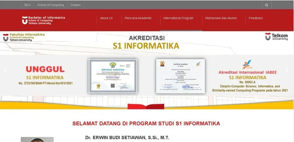 S1 Teknik Informatika Fakultas Informatika Universitas Telkom kampus swasta terbaik di bandung indonesia