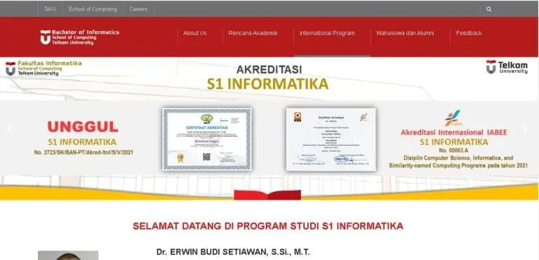 S1 Teknik Informatika Fakultas Informatika Universitas Telkom kampus swasta terbaik di bandung indonesia