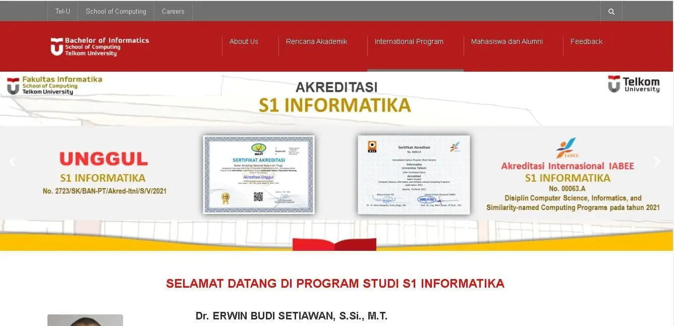 S1 Teknik Informatika Fakultas Informatika Universitas Telkom kampus swasta terbaik di bandung indonesia