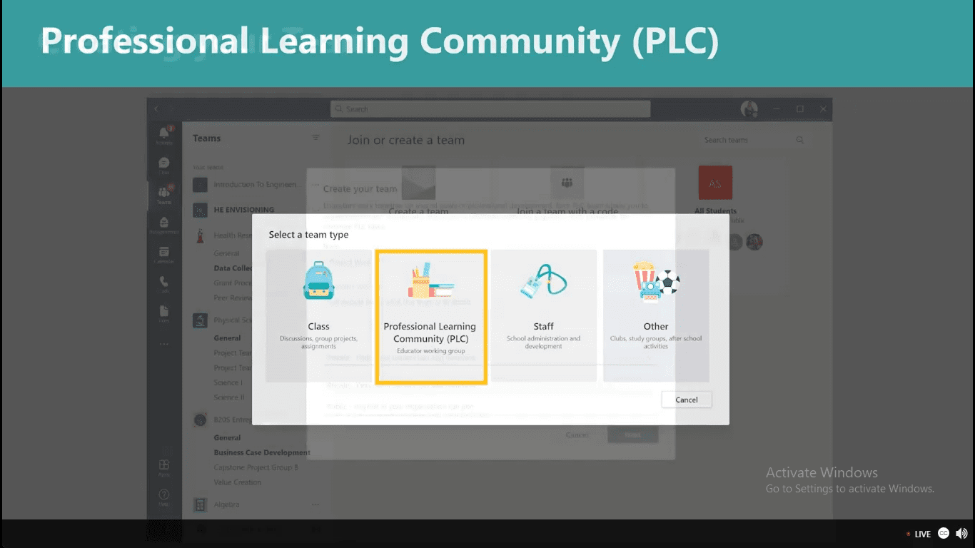 Cover Menggunakan Microsoft Teams untuk Kegiatan Luar Kelas Video Webinar: Menggunakan Microsoft Teams untuk Kegiatan Luar Kelas