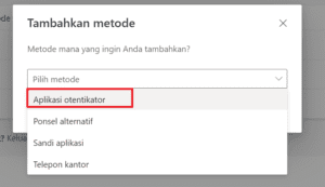 3 Pilih menu authenticator