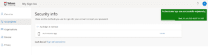 MFA Authenticator Aktif