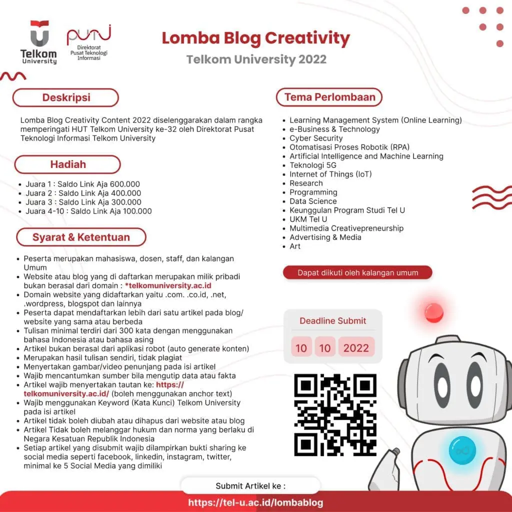 Lomba Blog Creativity Telkom University 2022