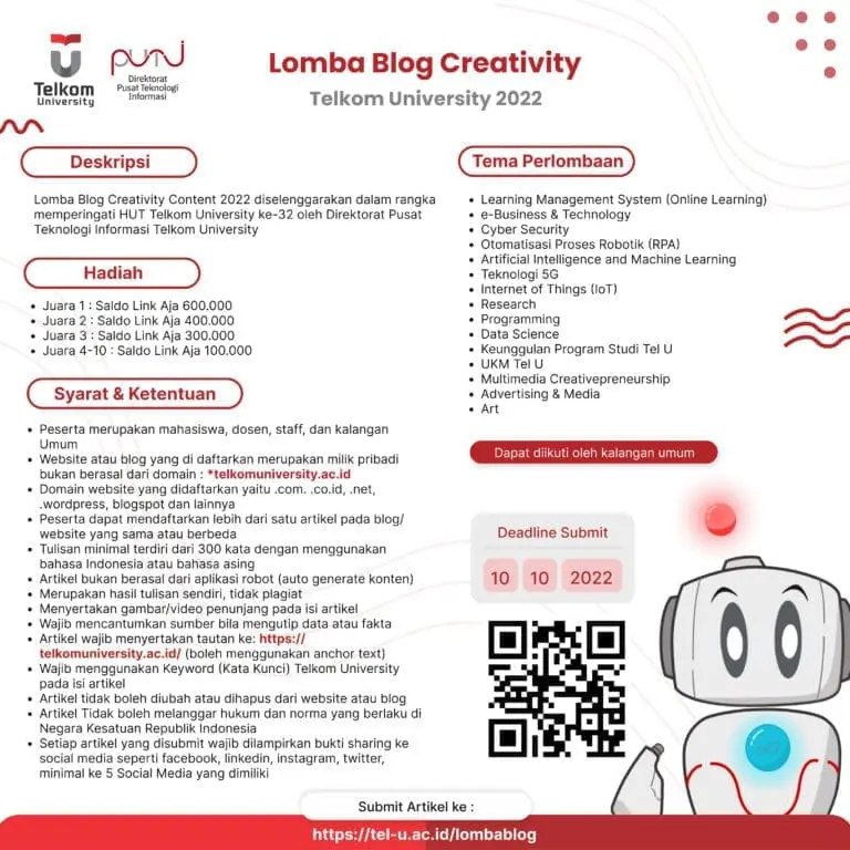 Lomba Blog Creativity Telkom University 2022