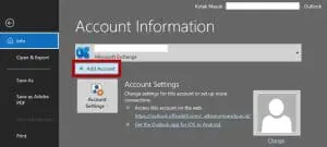 2. Add Account 2. Add Account