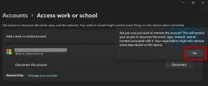 4 Yes disconnect