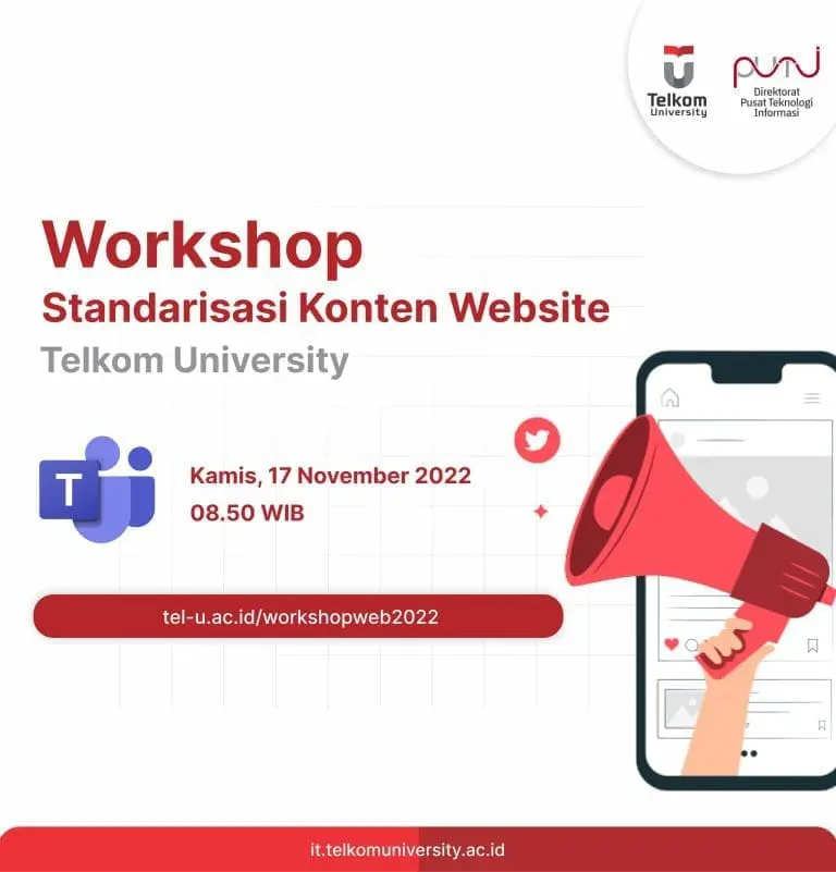 Workshop Standarisasi Konten Website Telkom University