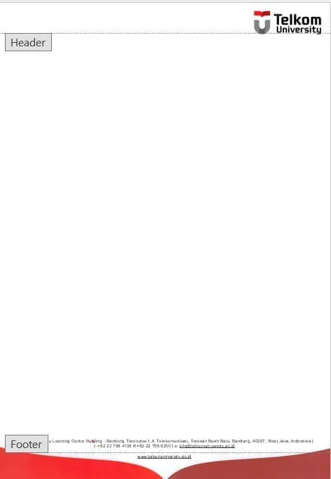 Footer Dokumen Telkom University