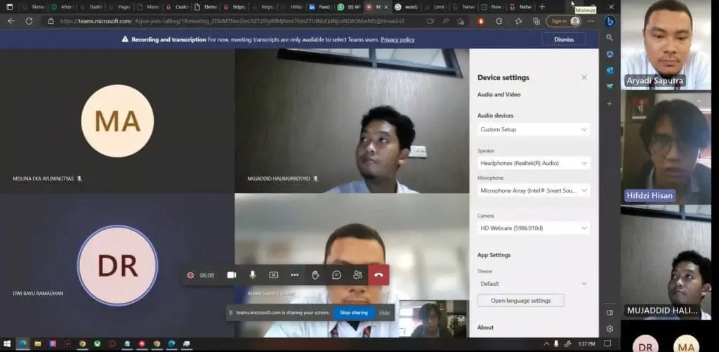 One on One Penggunaan Website Fakultas Ilmu Terapan Telkom University