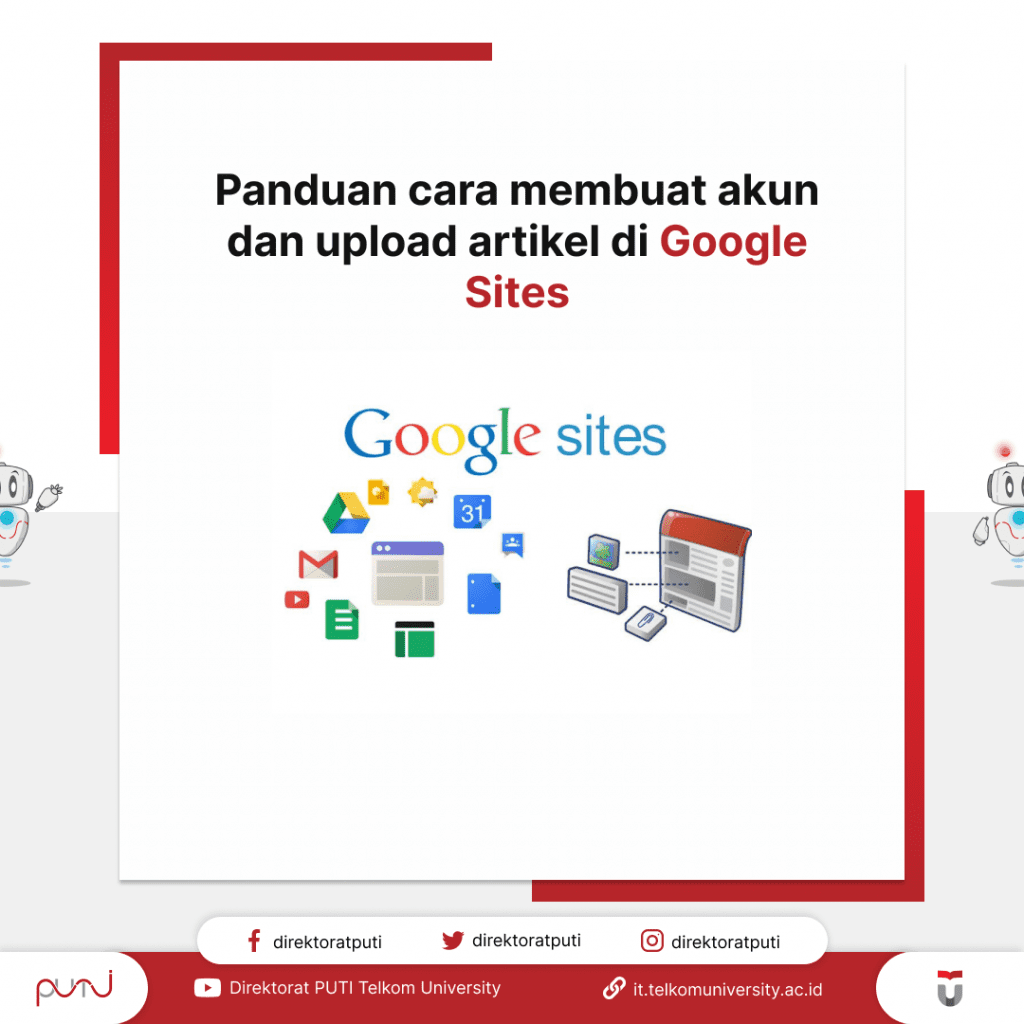 Panduan cara membuat akun dan upload artikel di Google Sites