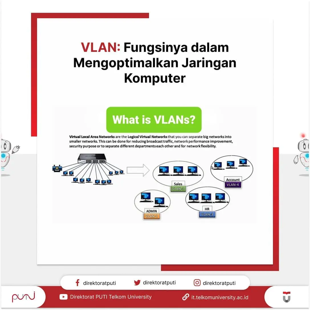VLAN Fungsinya dalam Mengoptimalkan Jaringan Komputer