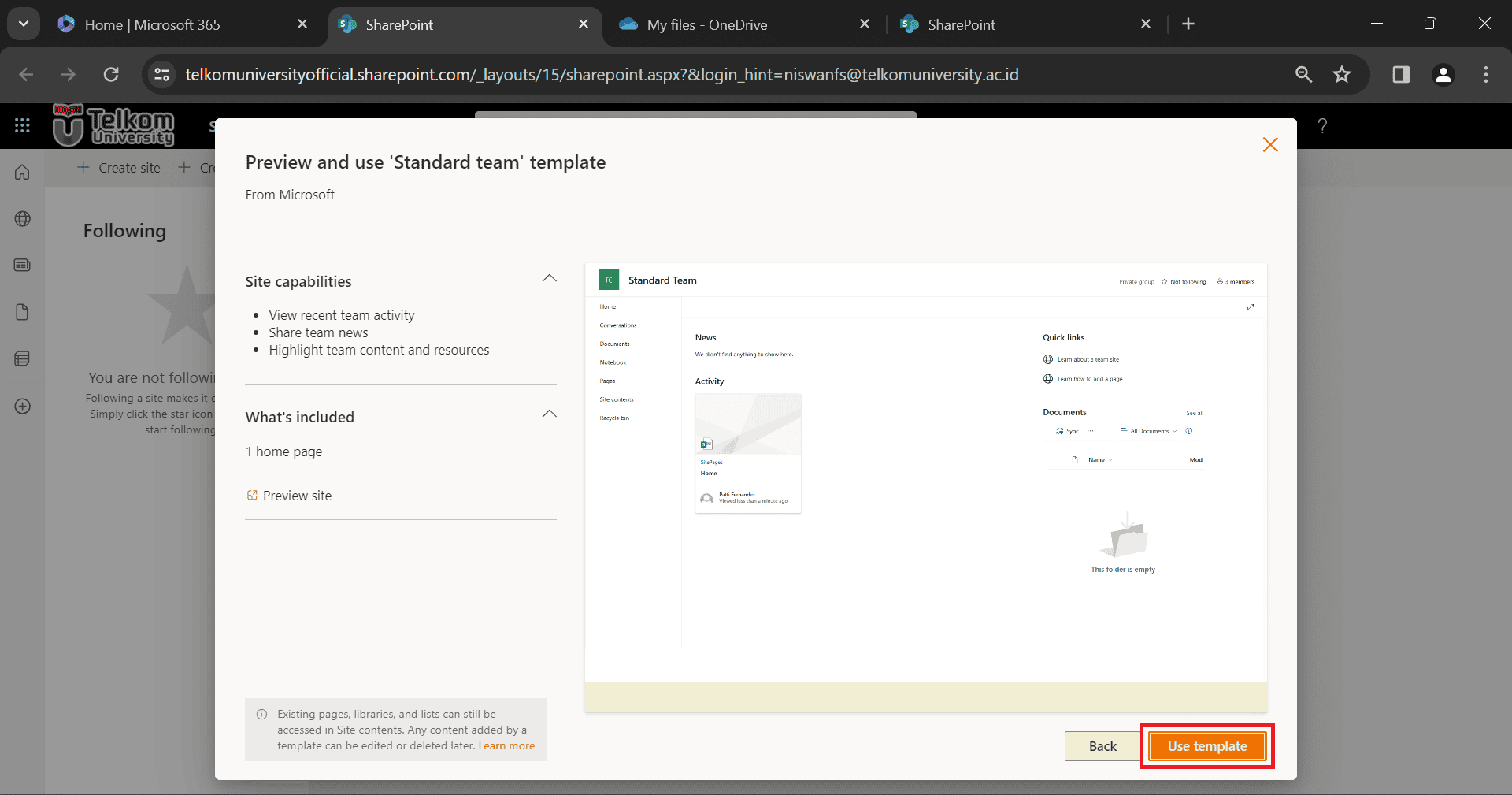 Panduan Mengunggah File di Folder Site pada Sharepoint