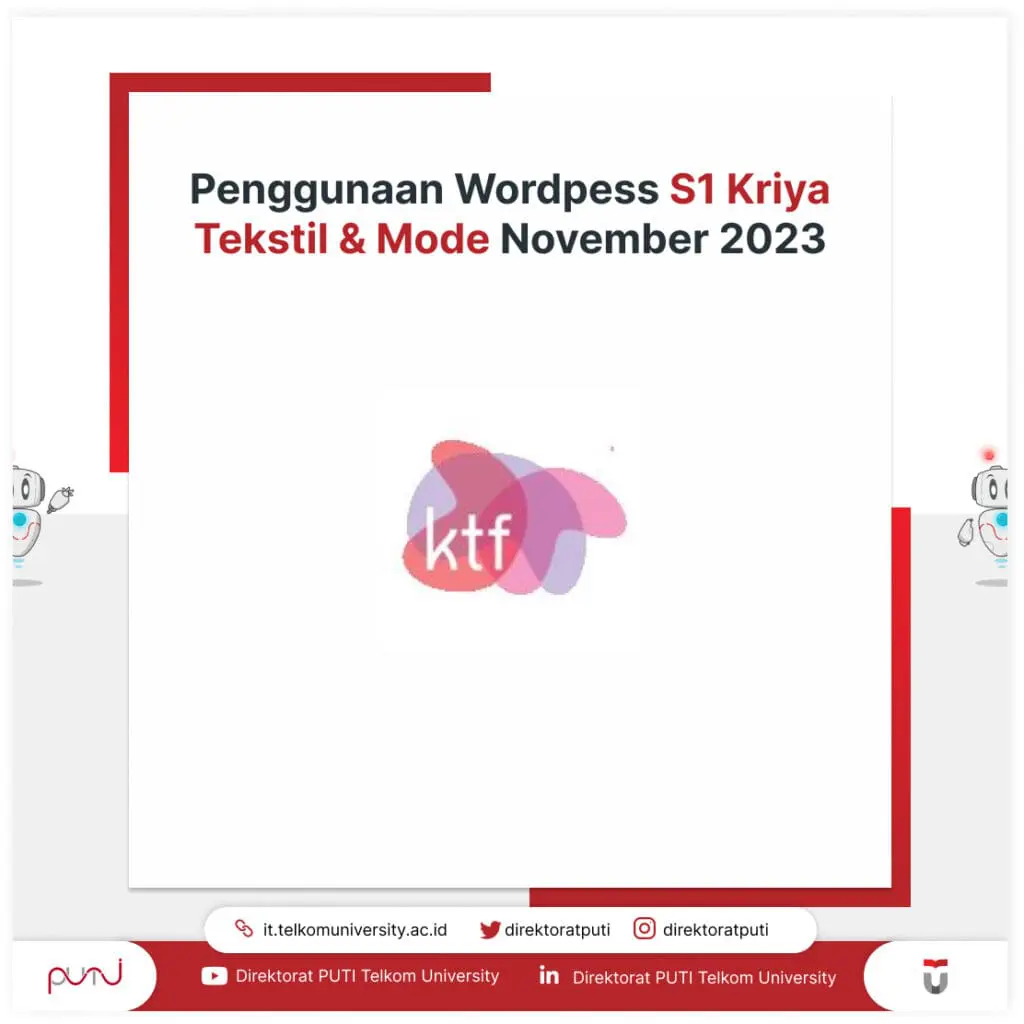 Penggunaan Wordpess S1 Kriya Tekstil & Mode November 2023