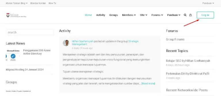 Staff Blog Telkom University