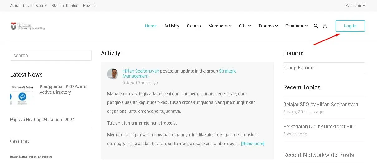 Staff Blog Telkom University