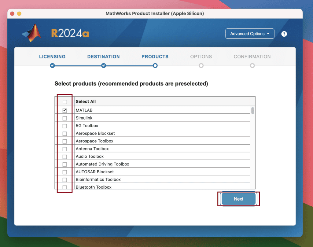 Install Matlab Select Toolbox 1
