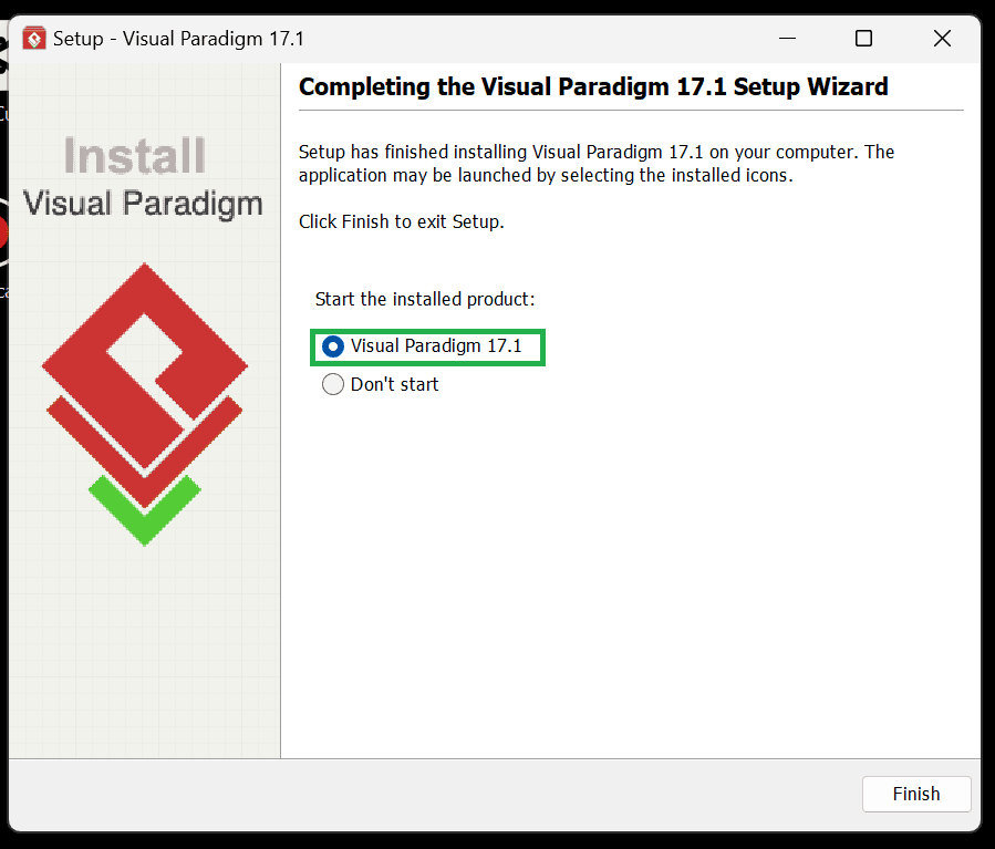 Install Visual Paradigm Start