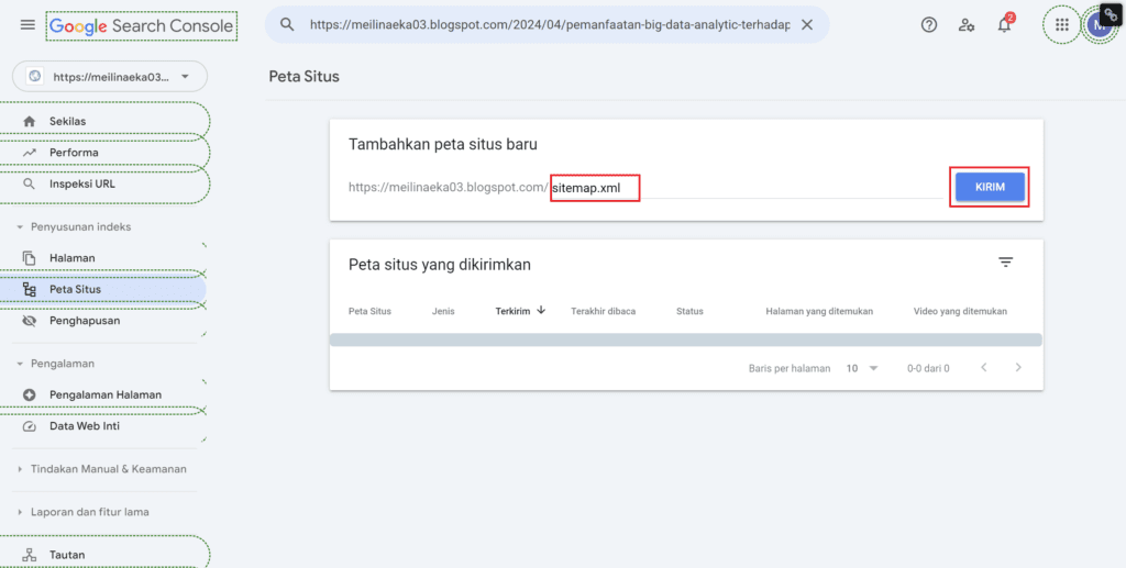 Menambahkan Sitemap XML pada Google Search Console