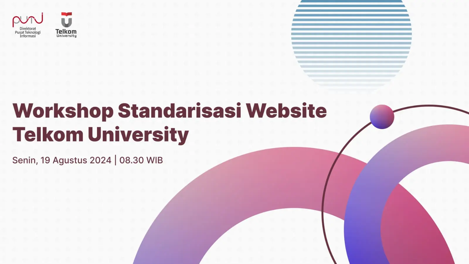 Workshop Standarisasi Website Telkom University Agustus 2024