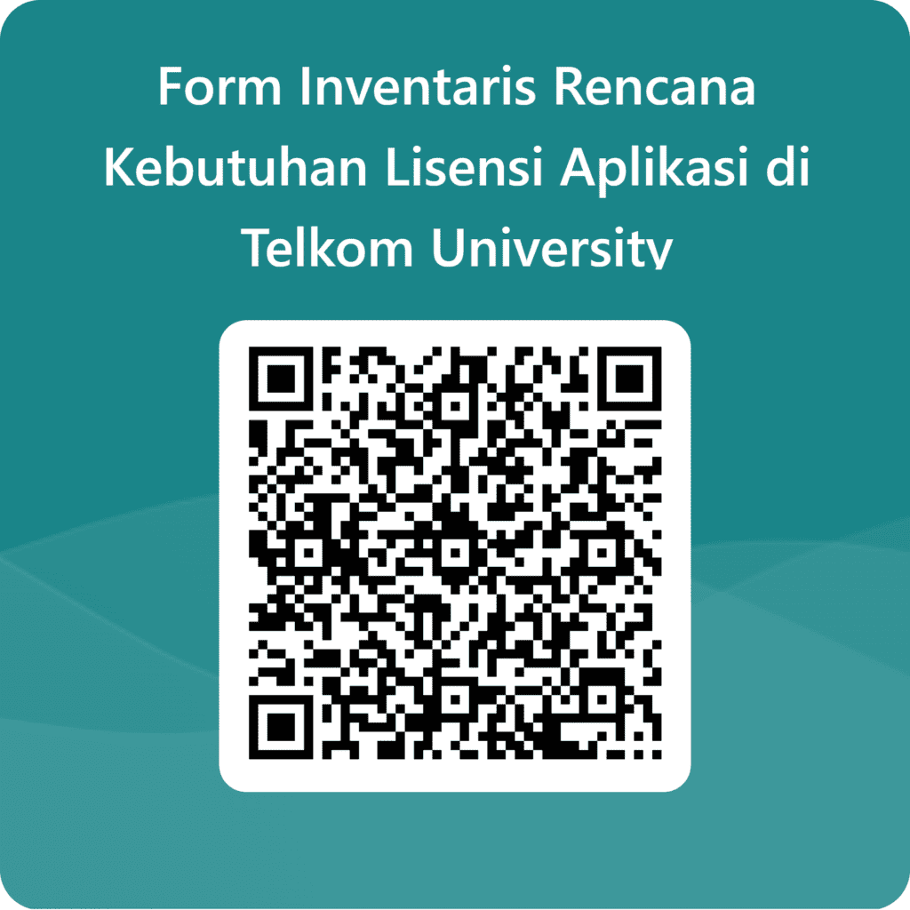 QRCode for Form Inventaris Rencana Kebutuhan Lisensi Aplikasi di Telkom University