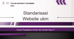 Workshop Standarisasi Website UKM Telkom University November 2024