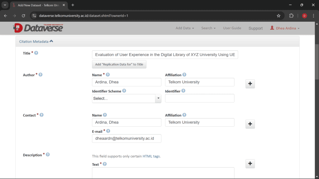 Title Dataset Telkom University