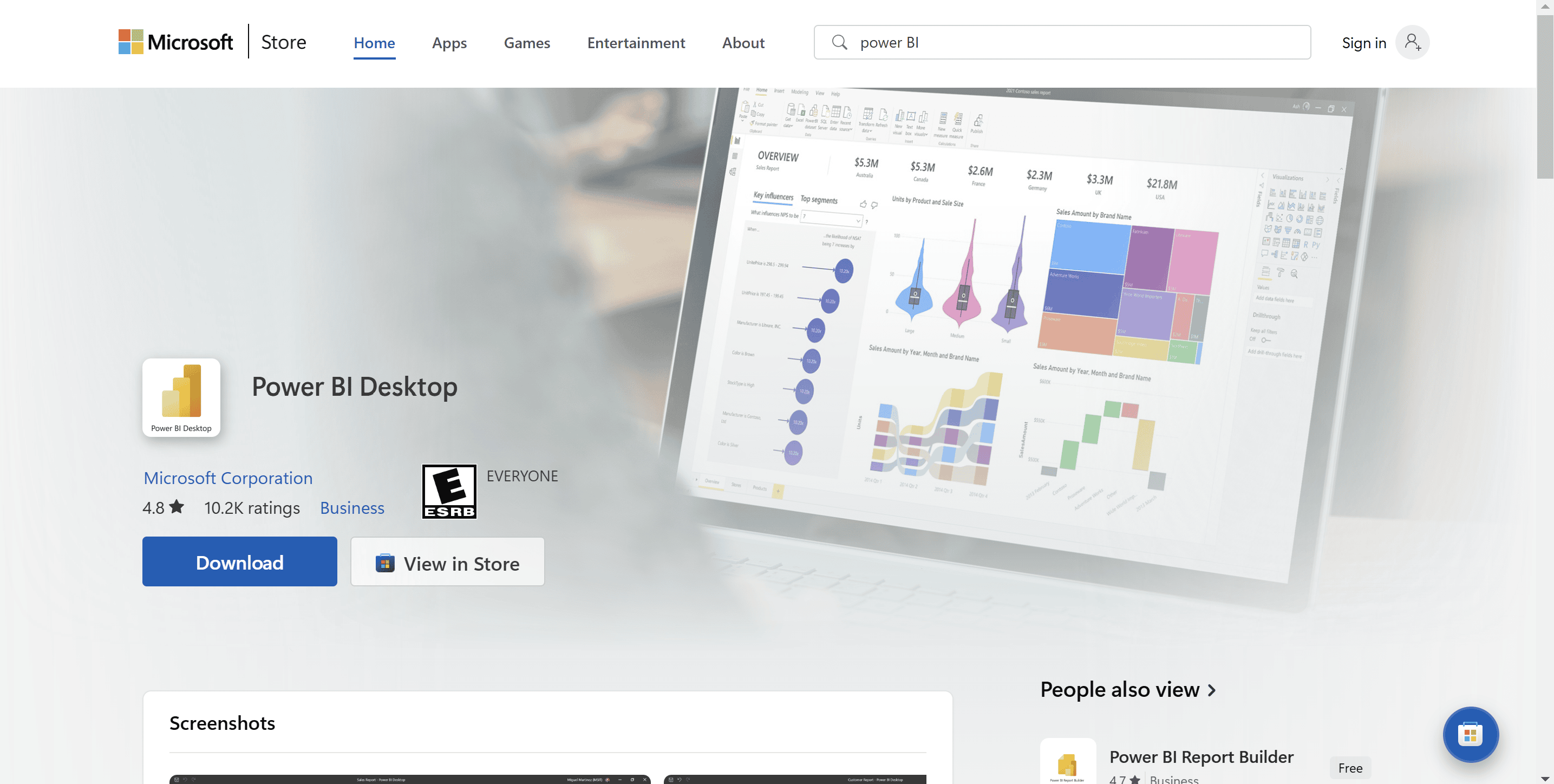 Download Power BI Desktop