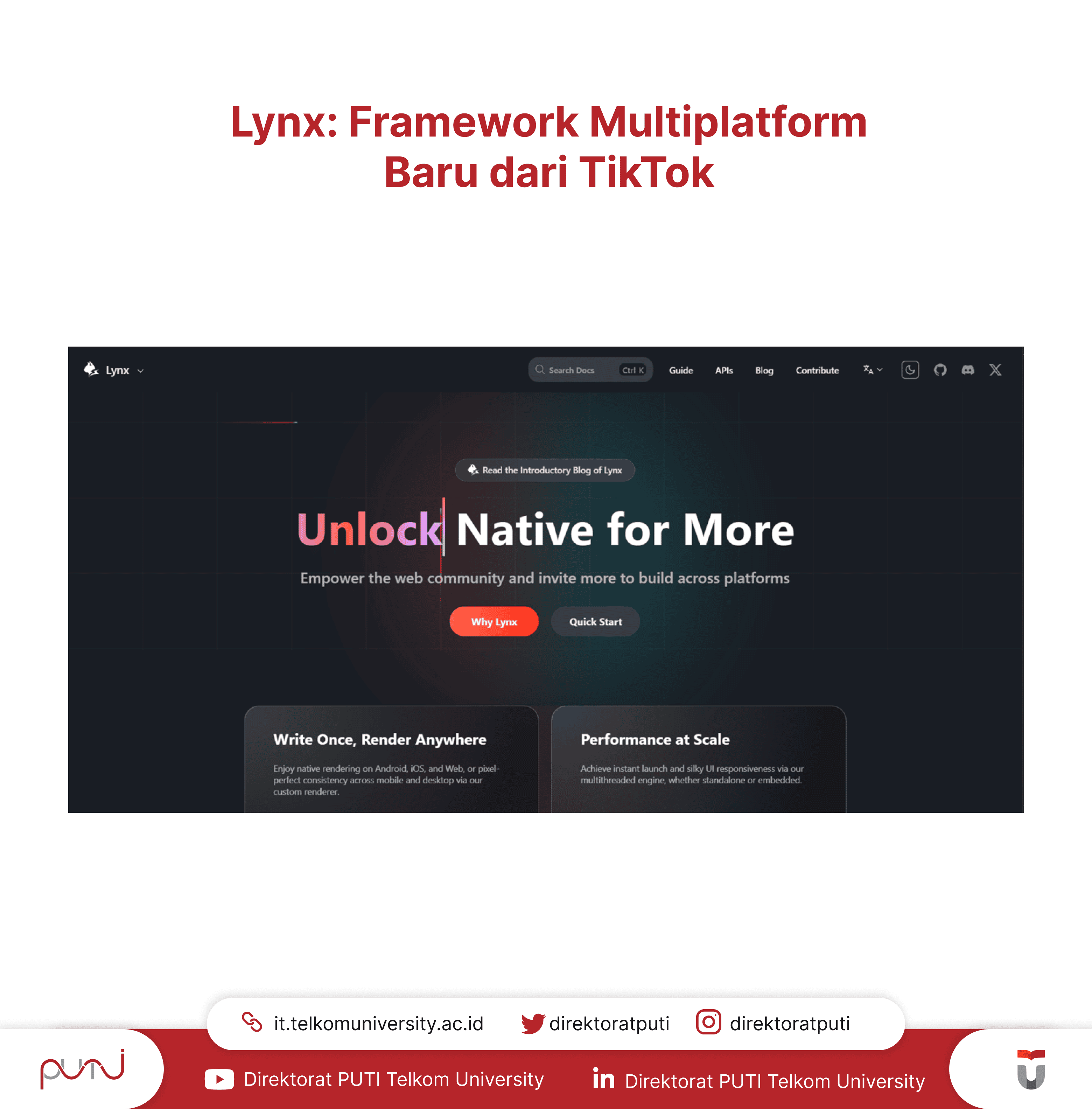 Lynx, Framework Multiplatform Baru dari TikTok