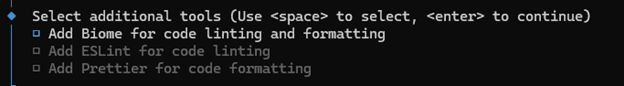 code linting dan formatting framework lynx