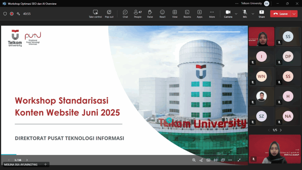 Workshop Optimasi SEO dan AI Overview