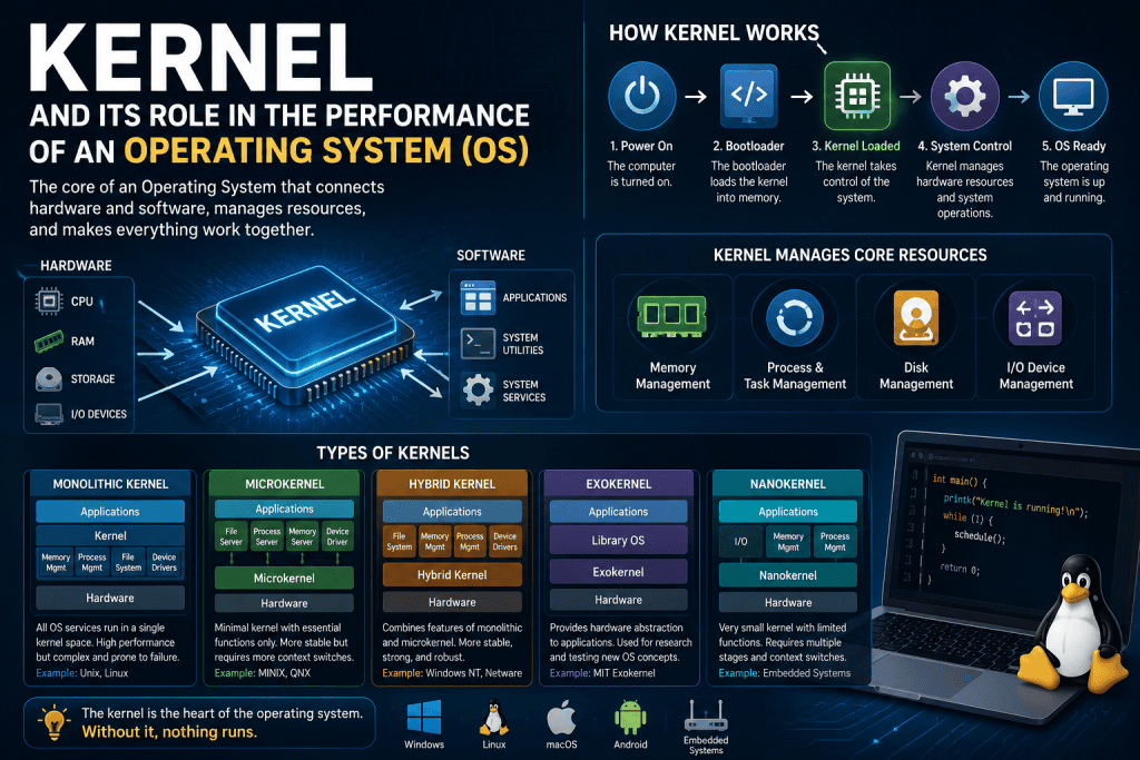 Kernel and Its Role in the Performance of an Operating System (OS)
