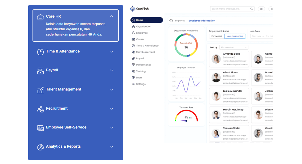 Sunfish HR sebagai Software pendukung HRIS 