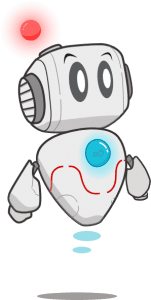 Maskot PUTI tampak samping