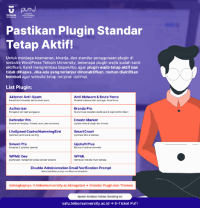 Plugin Wajib WordPress Telkom University