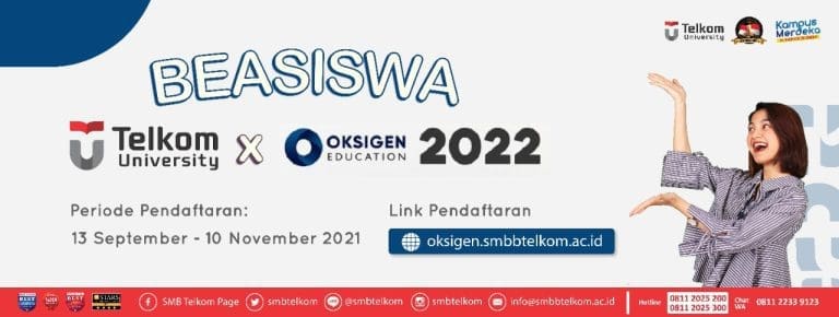 Beasiswa Oksigen Education Telkom University 2021