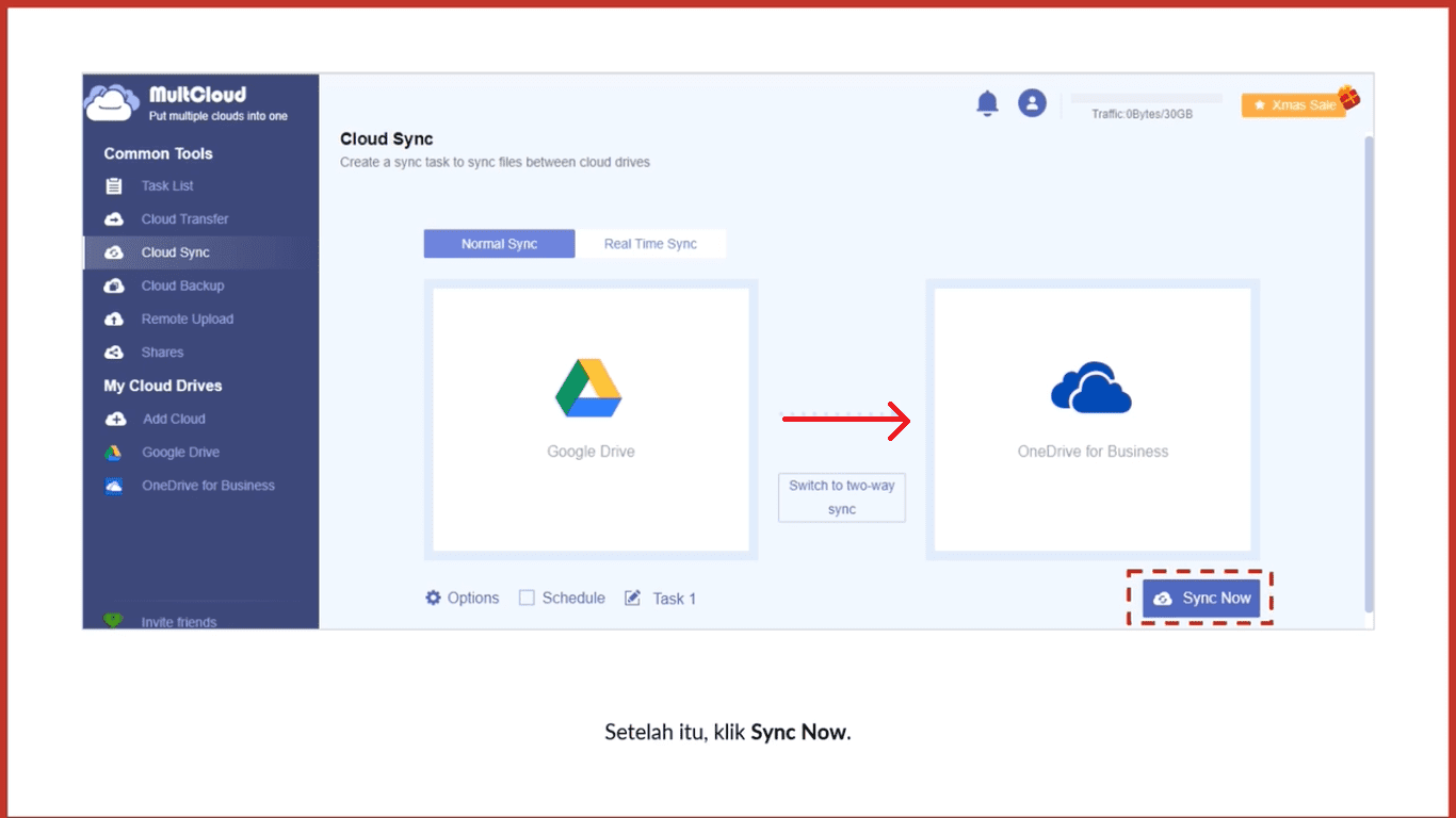 Sinkronasi Google Drive ke OneDrive