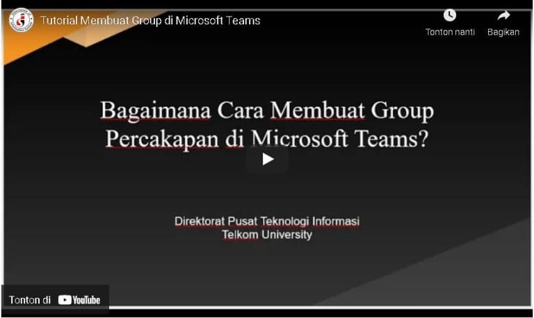 Cara membuat group percakapan di microsoft teams