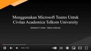 Menggunakan Microsoft Teams Untuk Civitas Academica Telkom University