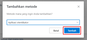 4 Pilih menu authenticator