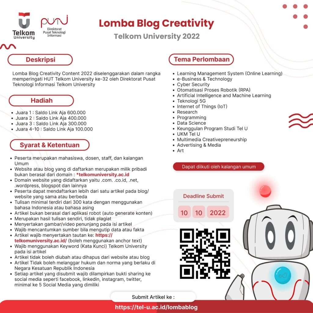 Lomba Blog Creativity Telkom University 2022