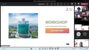 Workshop Standarisasi Konten website Telkom University november 2022