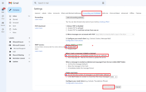 Setting IMAP 1