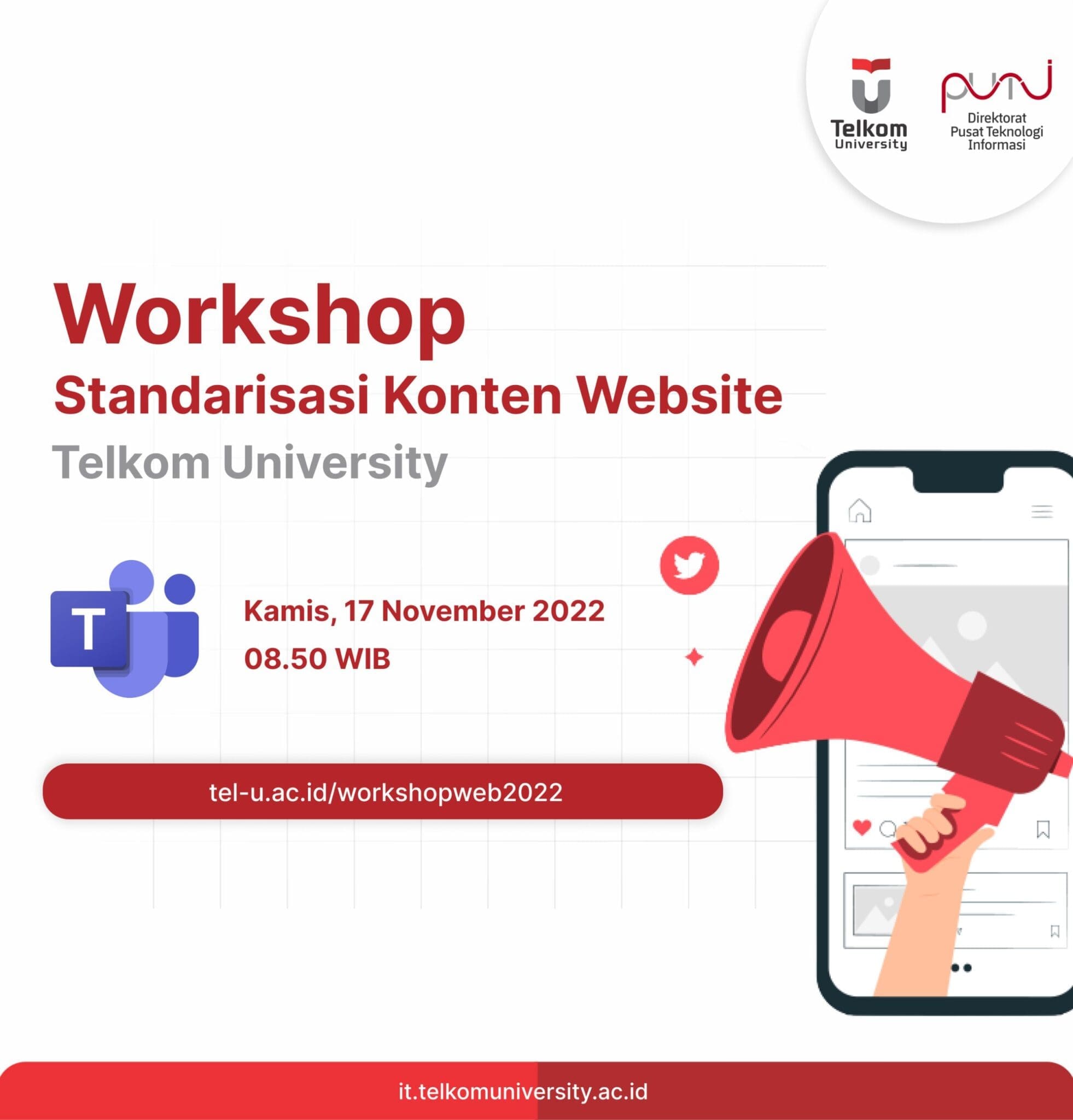 Workshop Standarisasi Konten Website Telkom University