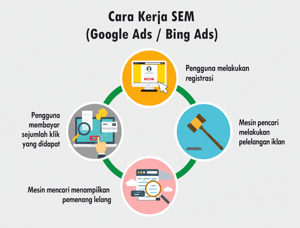 Cara Kerja SEM