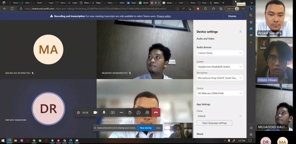 One on One Penggunaan Website Fakultas Ilmu Terapan Telkom University