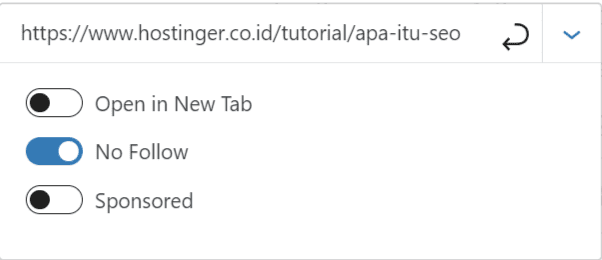 Nofollow tag