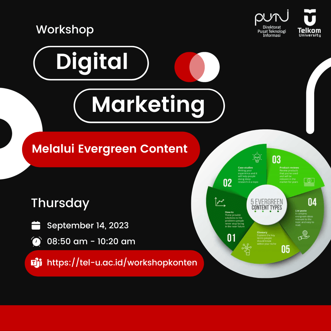 workshop evergreen content telkom university