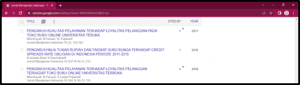 Solusi Artikel Berbintang Profile pada Google Scholar 