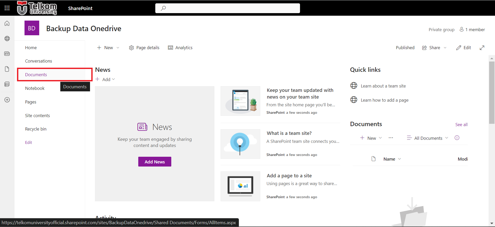 Panduan Mengunggah File di Folder Site pada Sharepoint