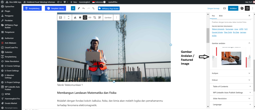 Beri Gambar Andalan pada Artikel